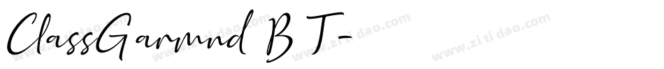 ClassGarmnd BT字体转换